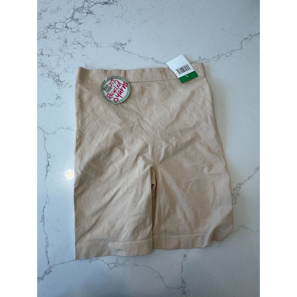 NWT Maidenform Bottom Short Shapeware Firm Control Beige Size Large